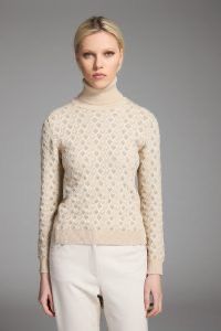 Tricot Chic - Polo jackard losange shape