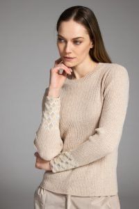 Tricot Chic - Pull round neck Beige