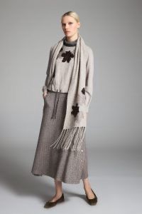 Tricot Chic - Skirt chevron Brown