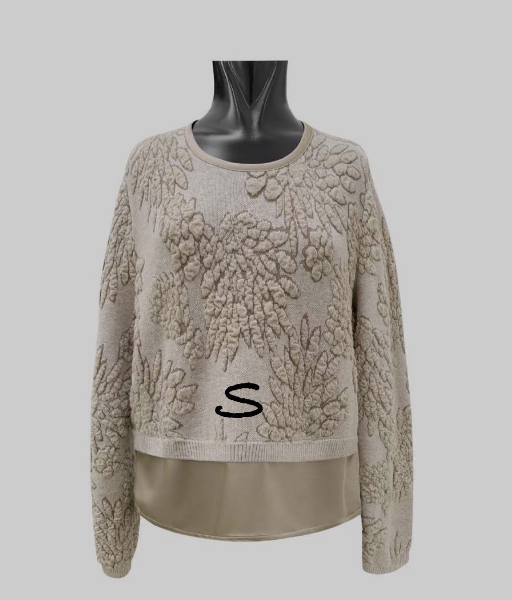 Tricot Chic - Pull satin buttom Taupe
