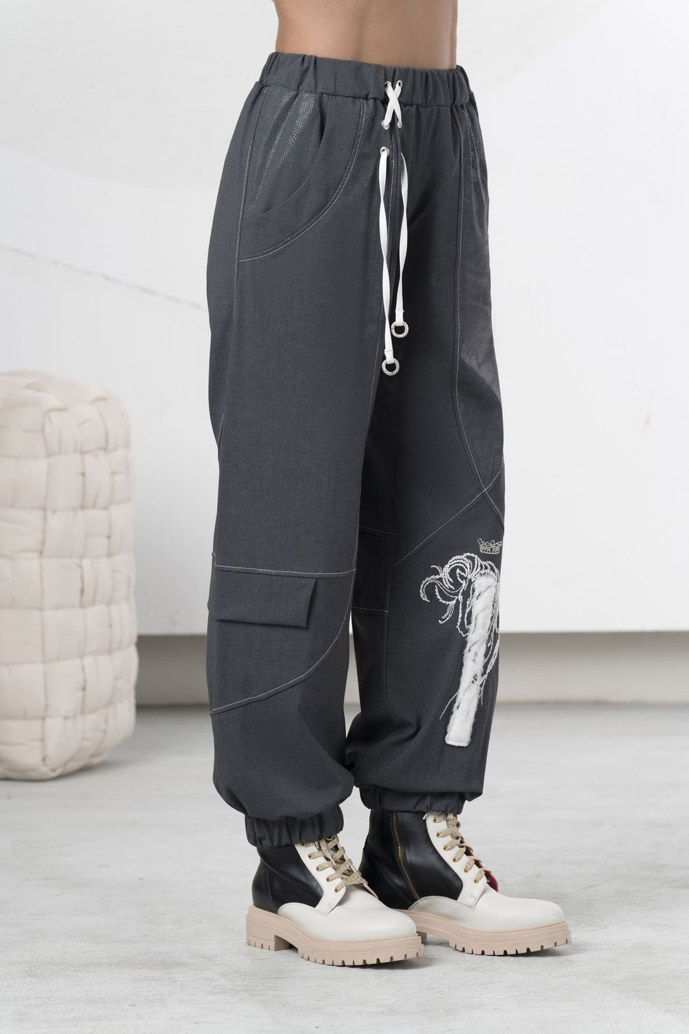Elisa Cavaletti - Pants Jogging unicorn Anthracite