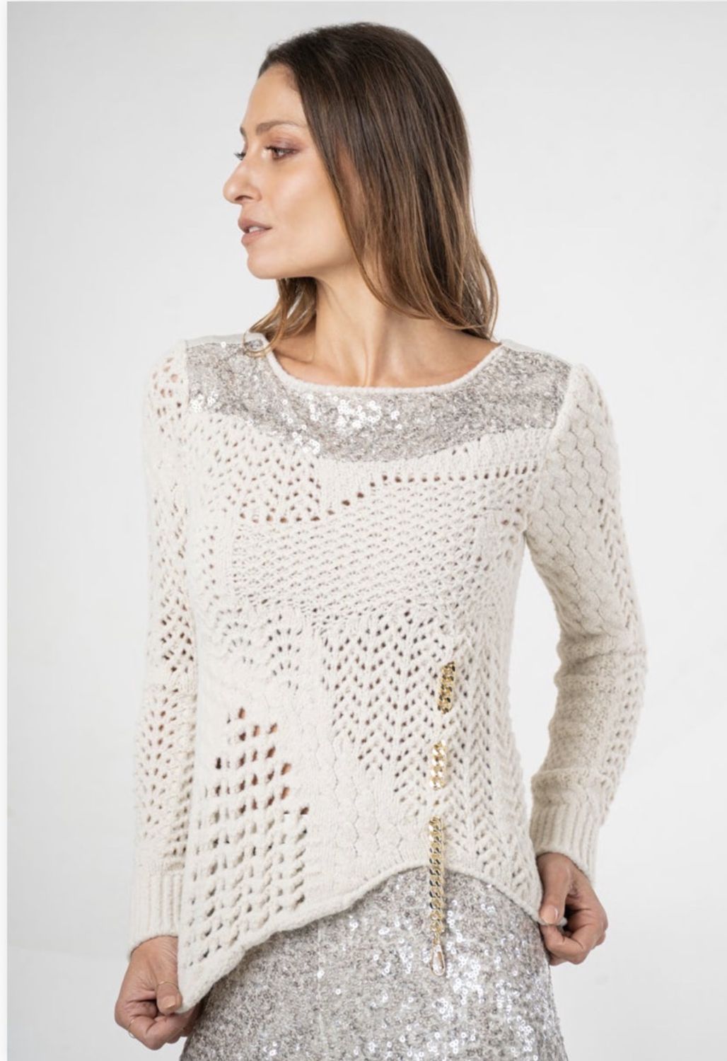 Elisa Cavaletti - Jersey crochet sequence Greige