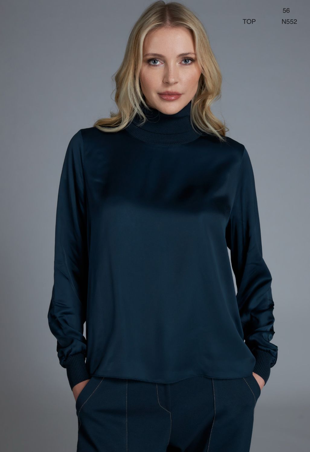Tricot Chic - Polo satin Navy