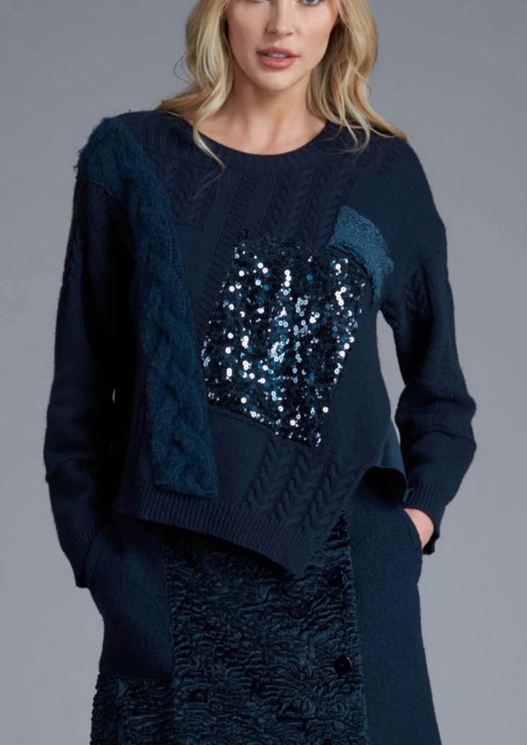 Tricot Chic - Pull asymetric  Camel