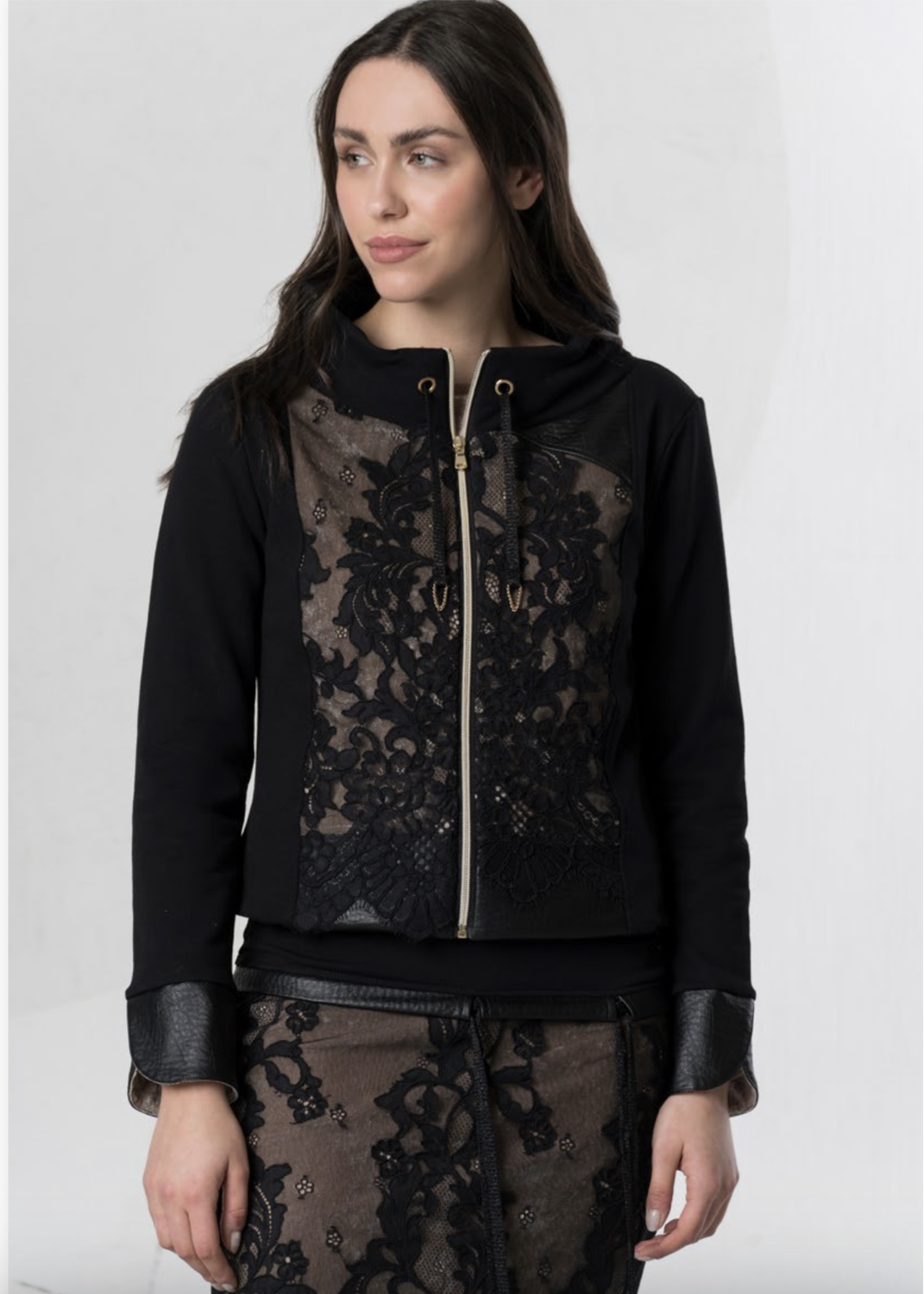 Elisa Cavaletti - Jacket lace front Black Pink