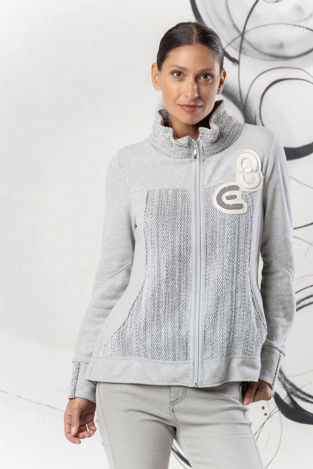 Elisa Cavaletti - Jacket zip synergia Grey