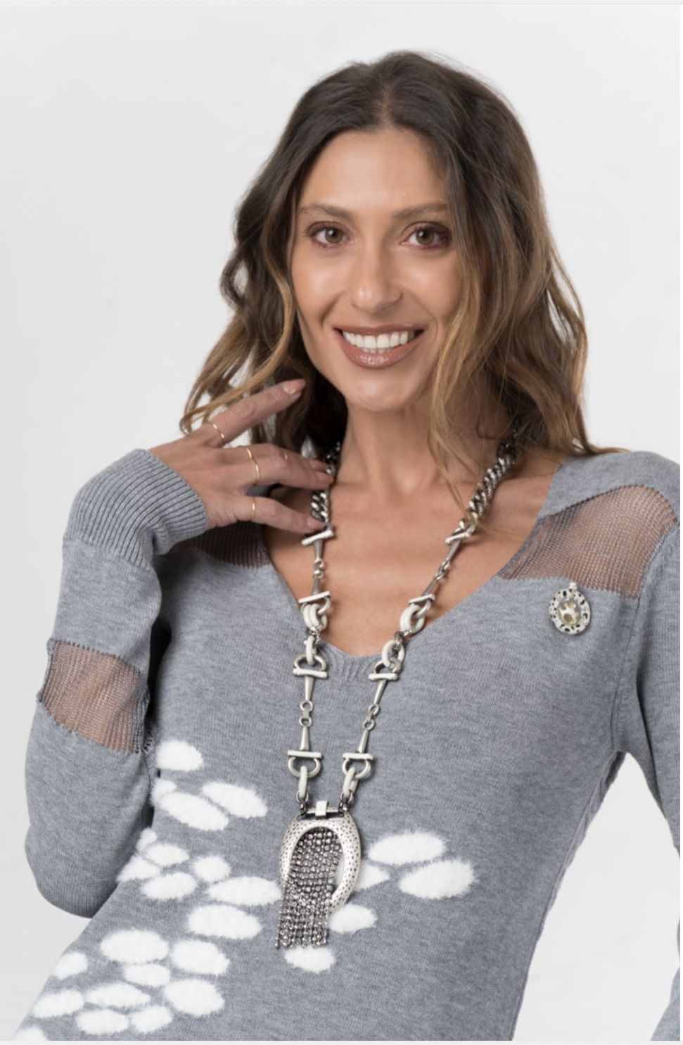 Elisa Cavaletti - Necklace Argento and crystals