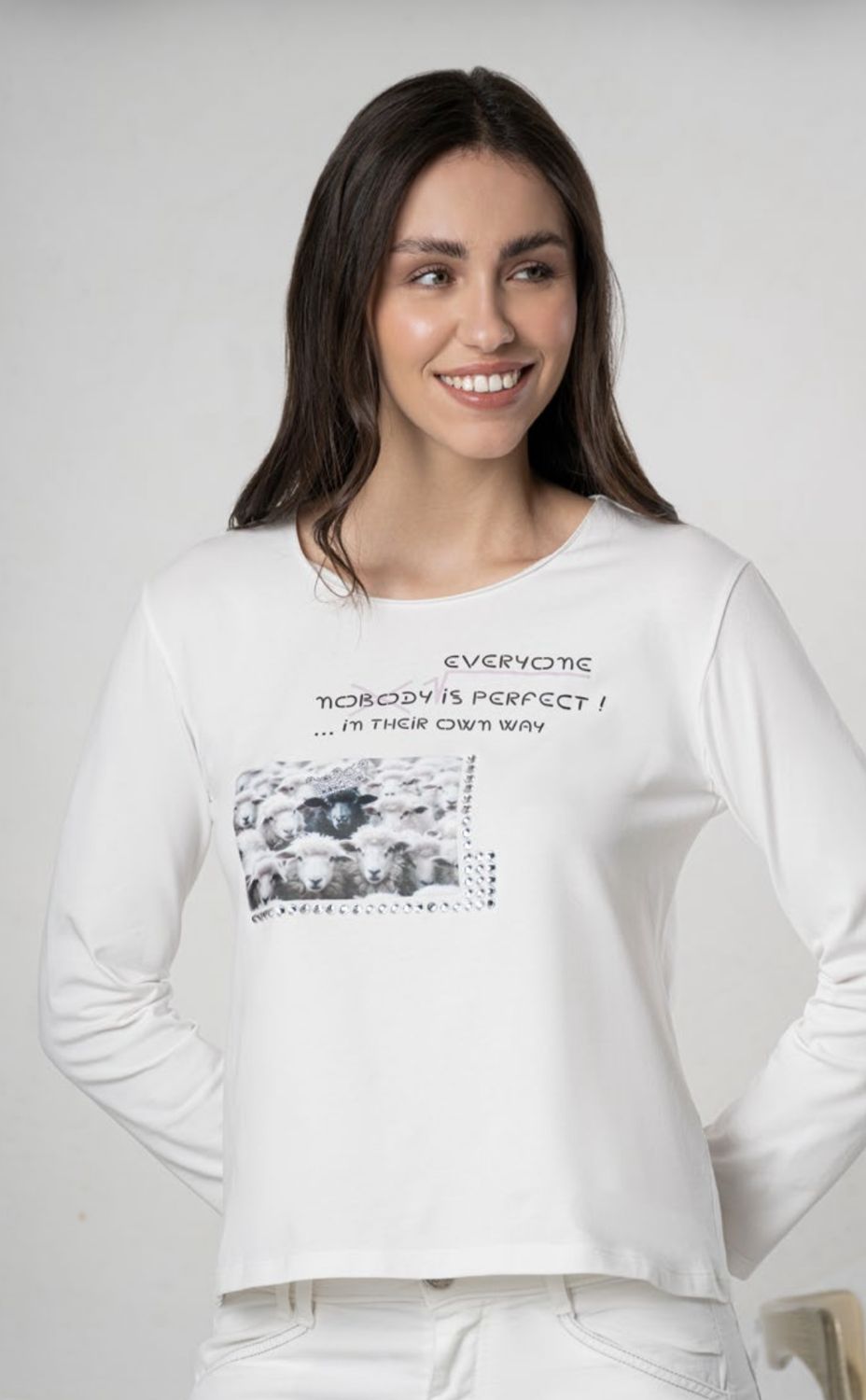 Elisa Cavaletti - Top Cotton no body Off White