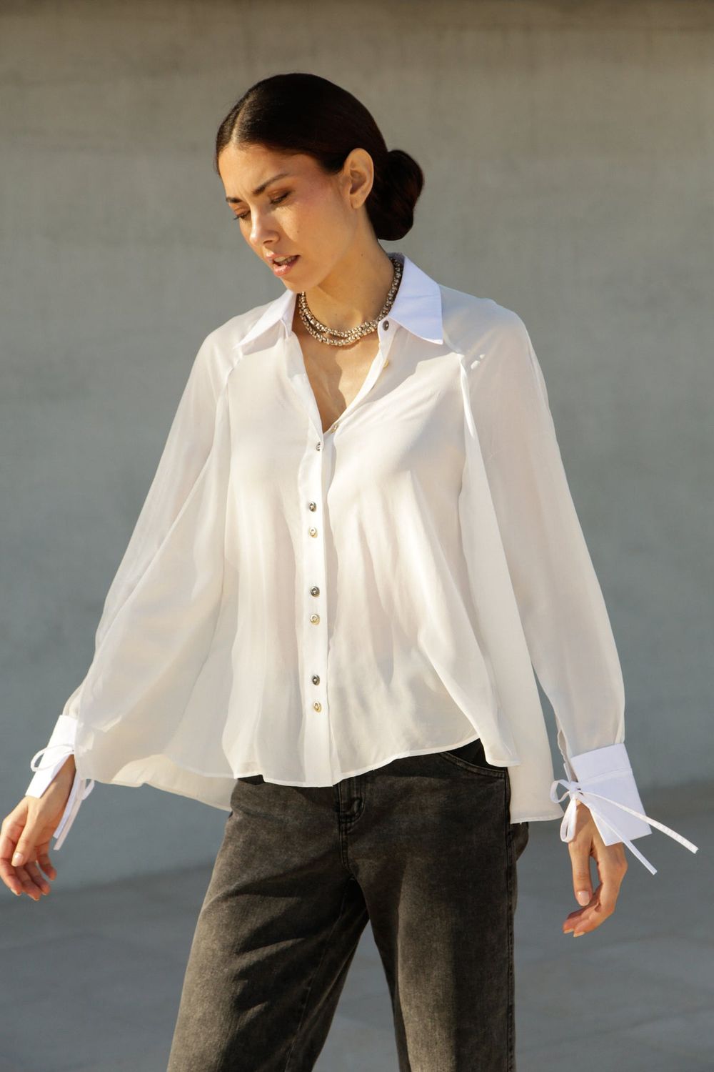 Leslie Monte Carlo - Shirt adjustable back lacing