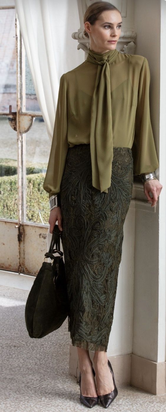 Clips - Shirt georgette Kaki