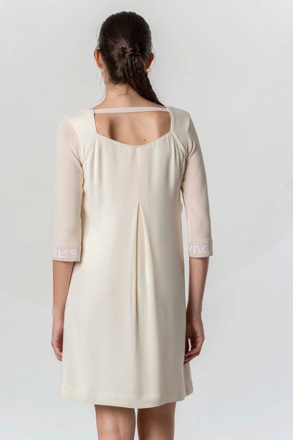 Elisa Cavaletti - Dress short with pink laminated print