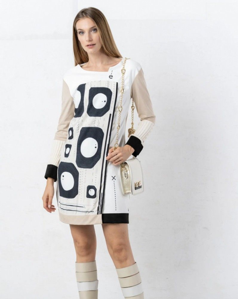 Elisa Cavaletti - Dress print suede back