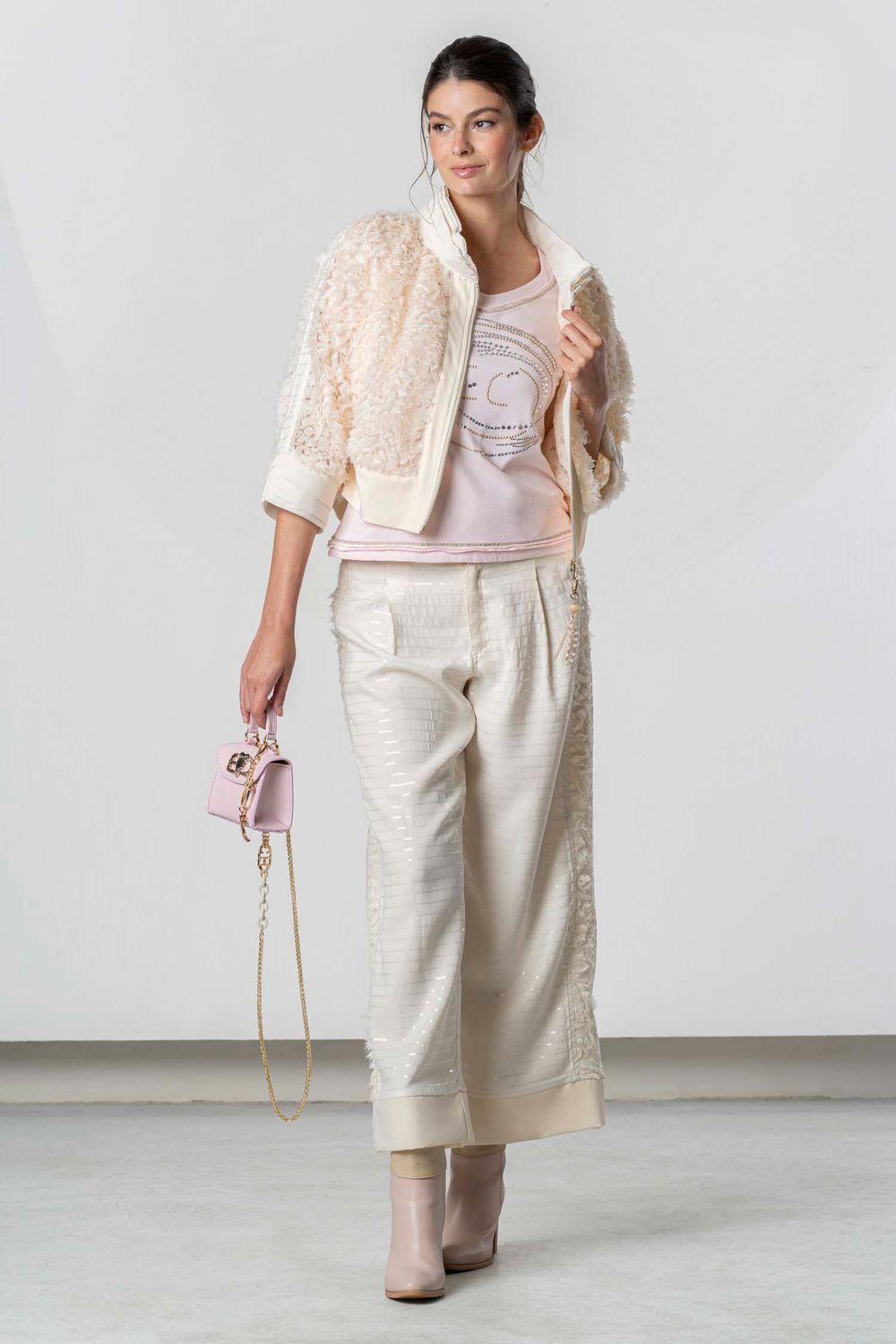 Elisa Cavaletti - Pants sequince and lace
