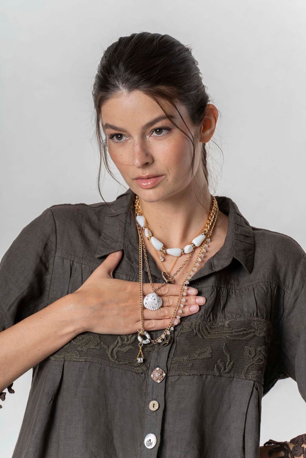Elisa Cavaletti - Necklace white shells