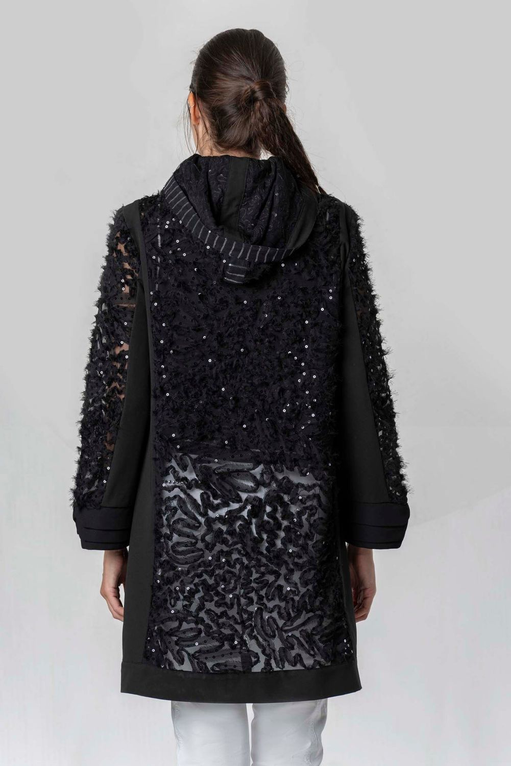 Elisa Cavaletti - Trench Floral Lace with Hood
