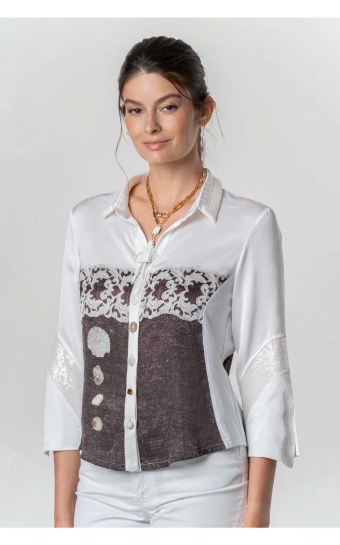 Elisa Cavaletti - Shirt arabesque print