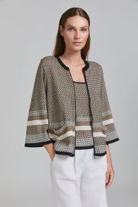 Tricot Chic - Cardigan brown print