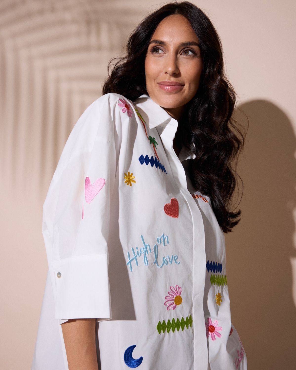 Fuego - Shirt cotton white hi love