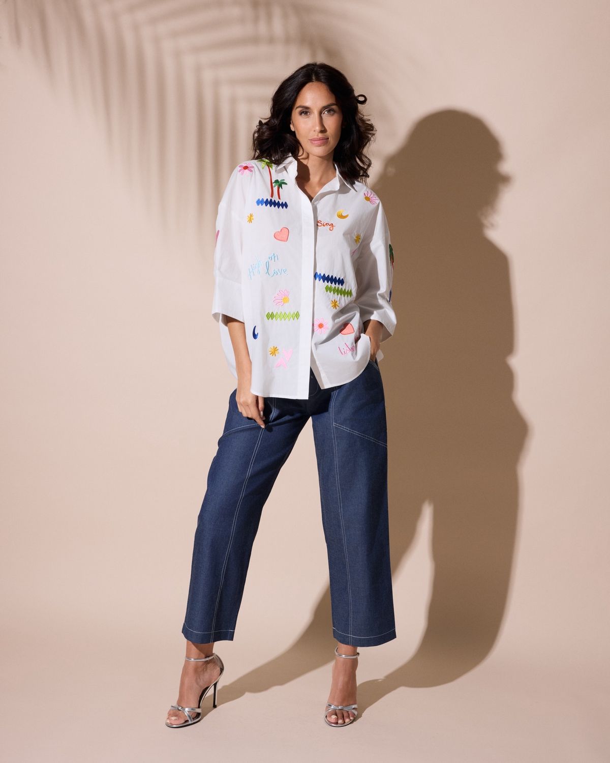 Fuego - Shirt cotton white hi love