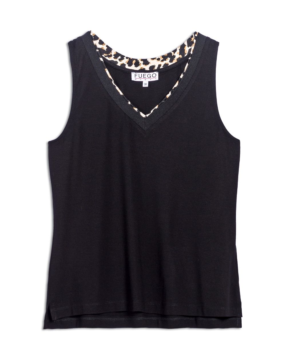 Fuego - T-Shirt cami black