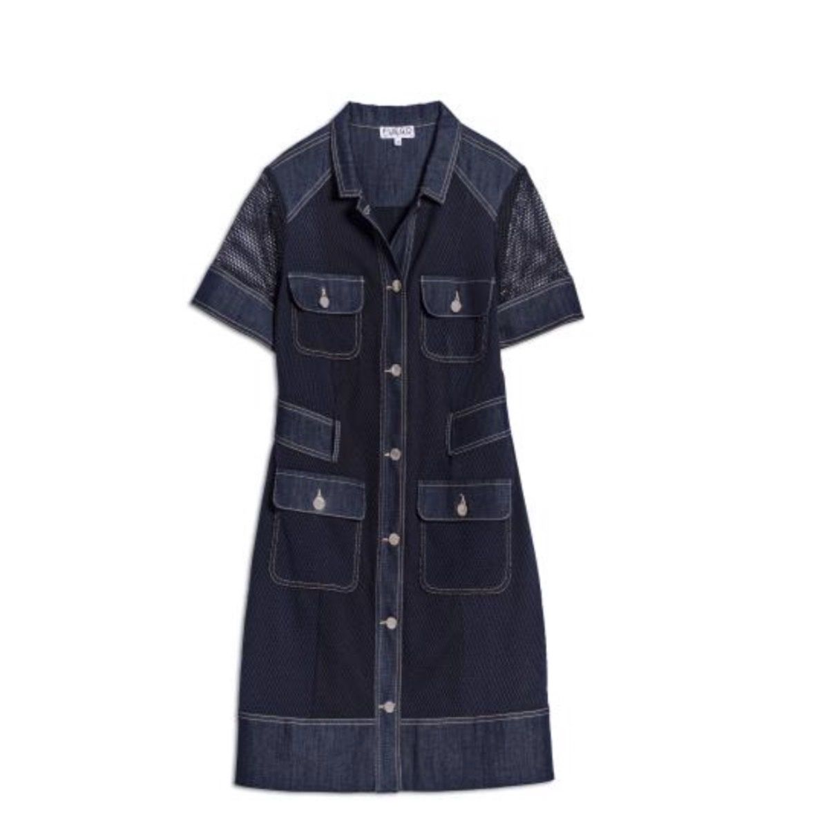 Fuego - Dress jeans short sleev buttons front