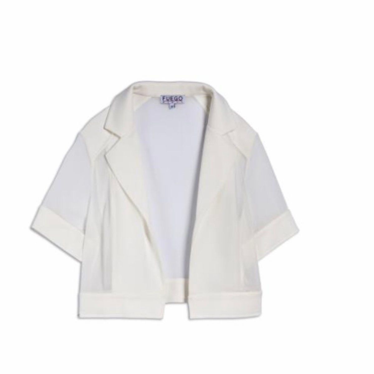 Fuego - Bolero white chiffon