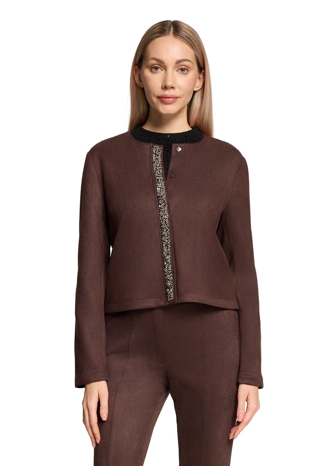Betty Barclay - Jacket suede beaded