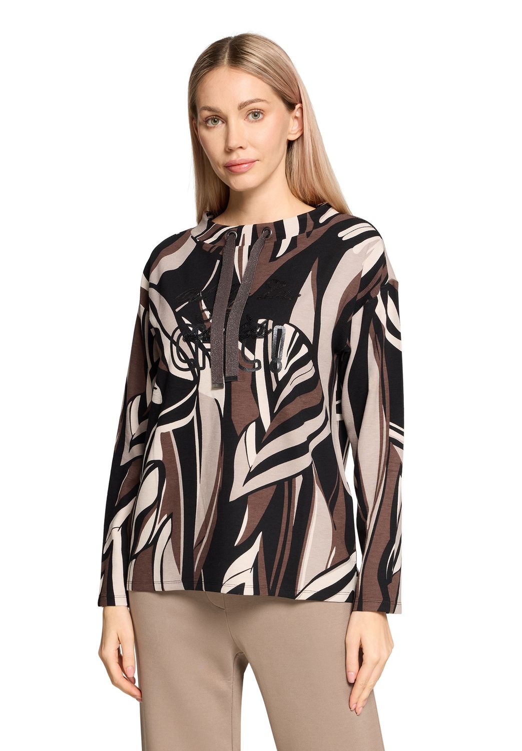 Betty Barclay - Sweatshirt geometric drawstring