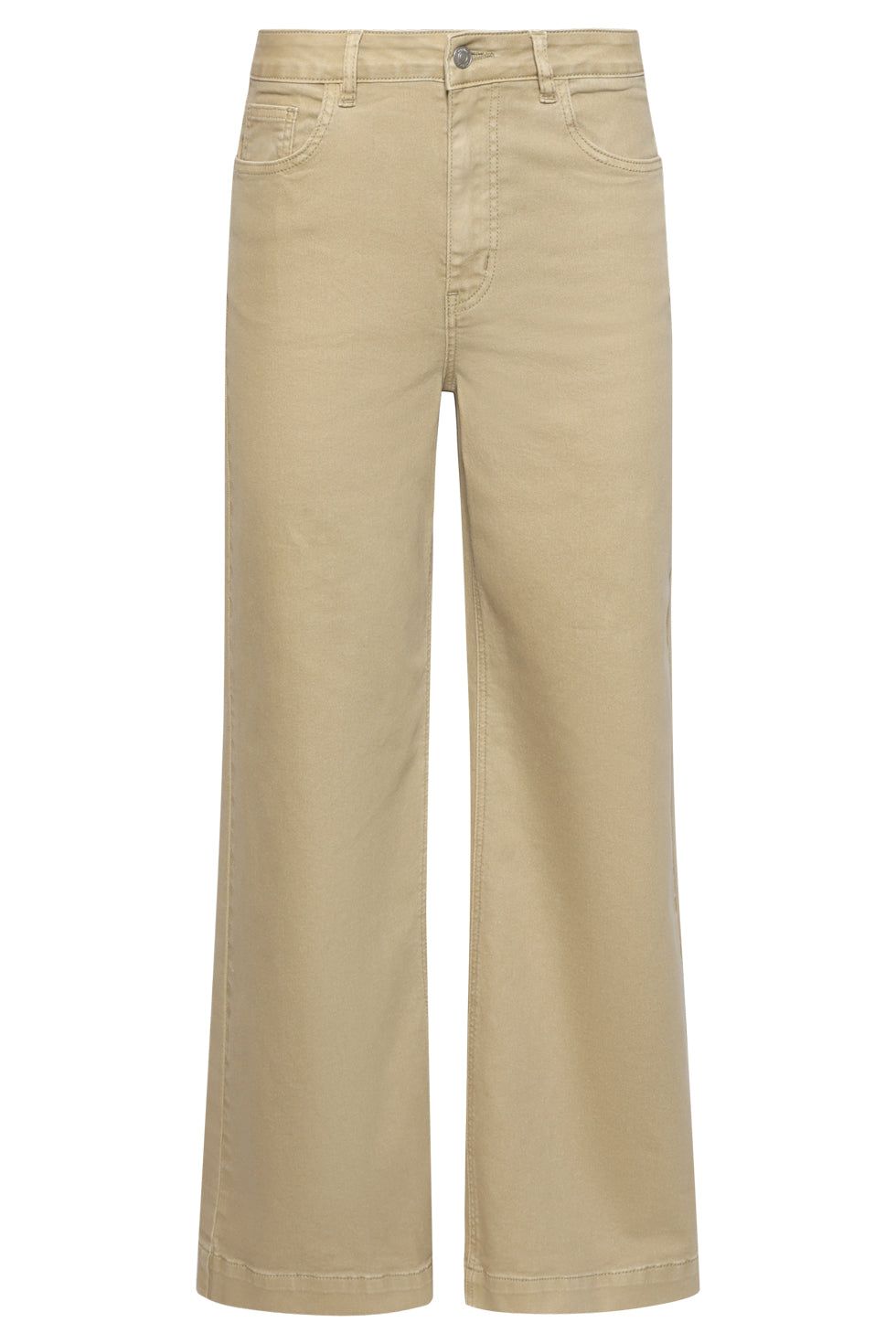 Smashed Lemon - Jeans large cut dark sand