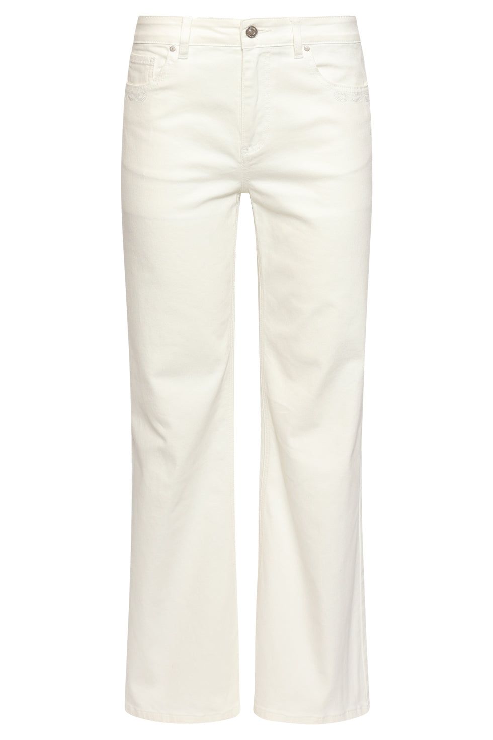 Smashed Lemon - Jeans large cut cotton white