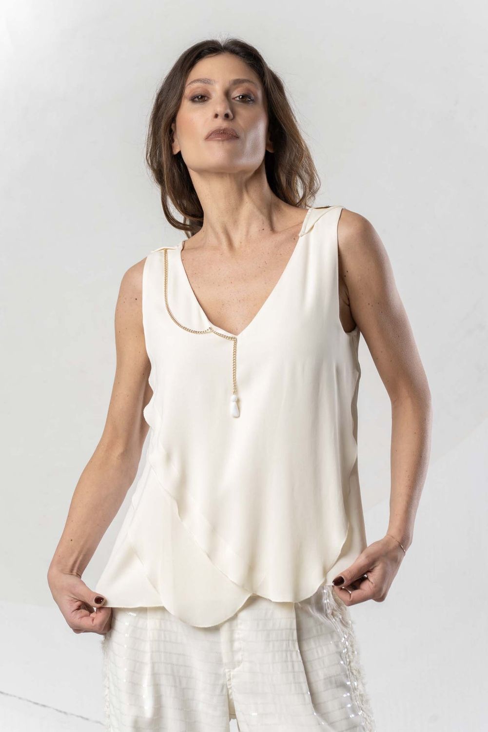 Cami georgette chain