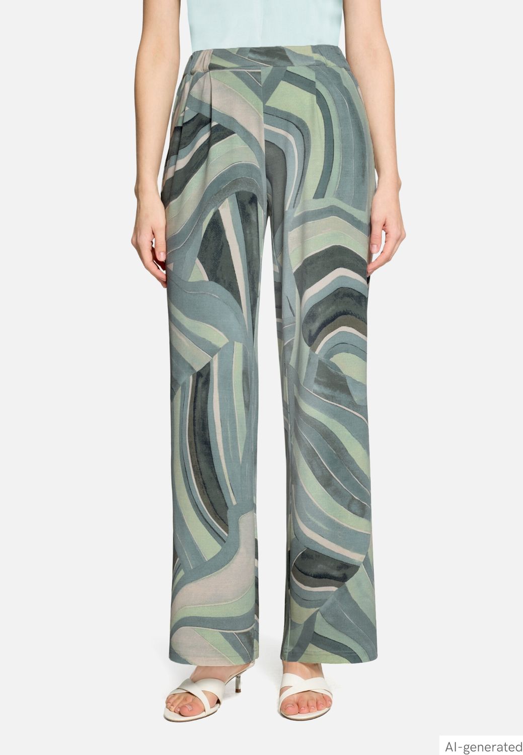 Palazzo geometric print