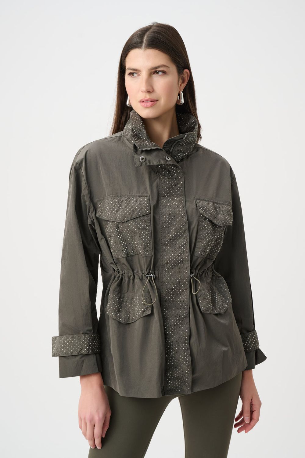 Parka strass pockets