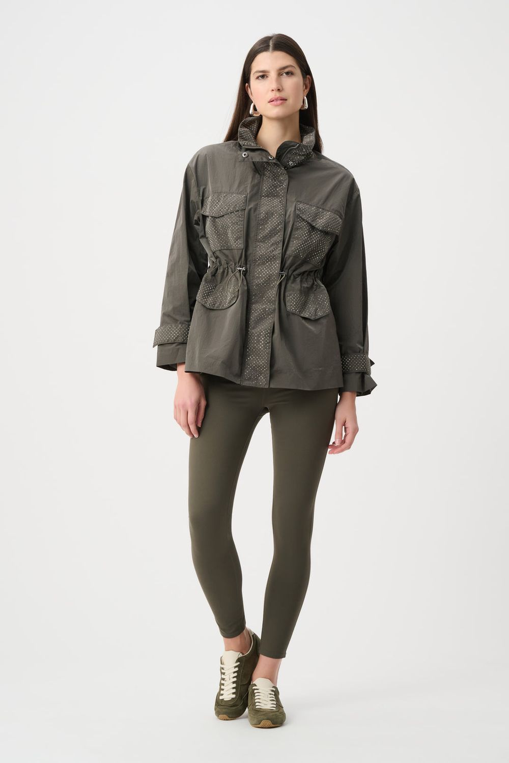 Parka strass pockets