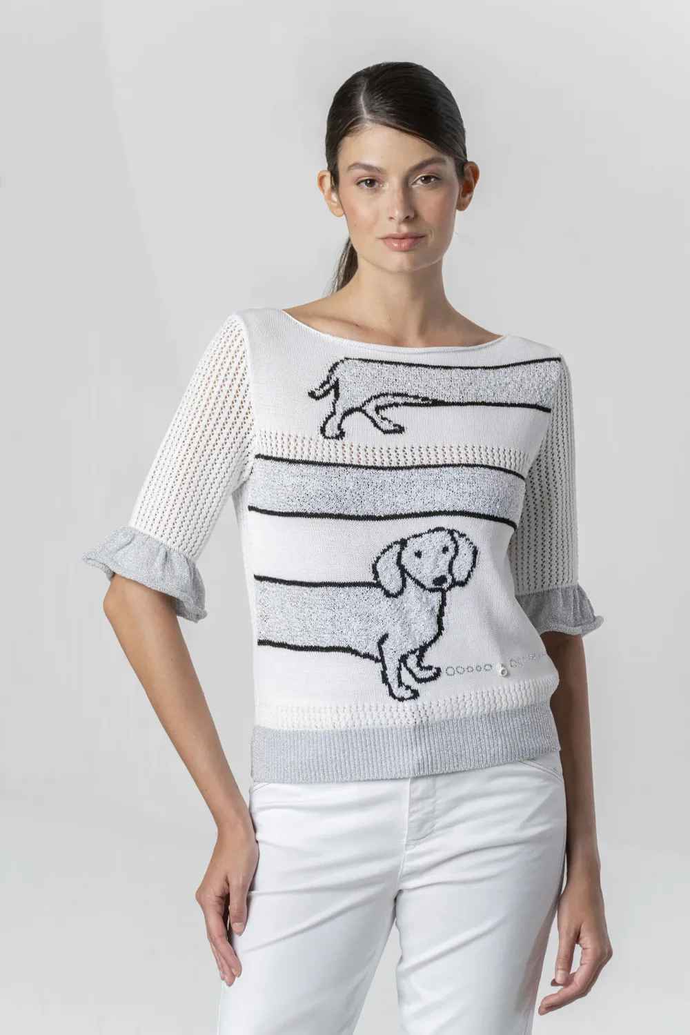 Elisa Cavaletti - Top Knit dogs lurex