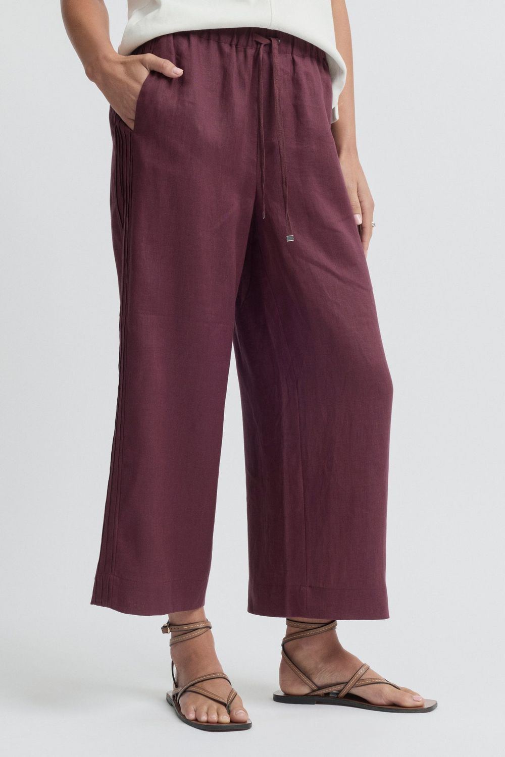 Yarra Trail- Pants linen stitch side