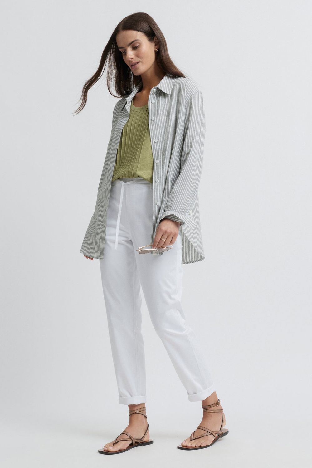 Pants cotton draw string