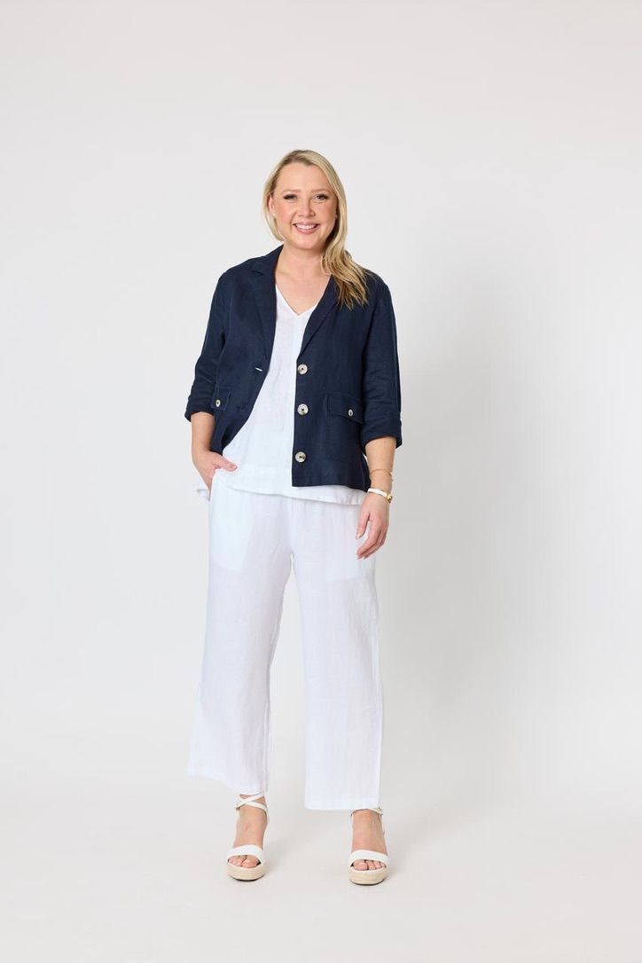 Gordon Smith - Jacket linen knit back arms