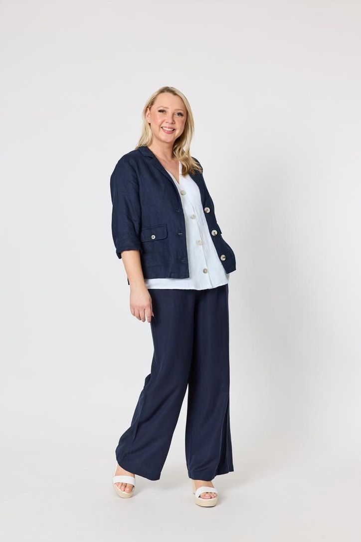 Gordon Smith - Jacket linen knit back arms