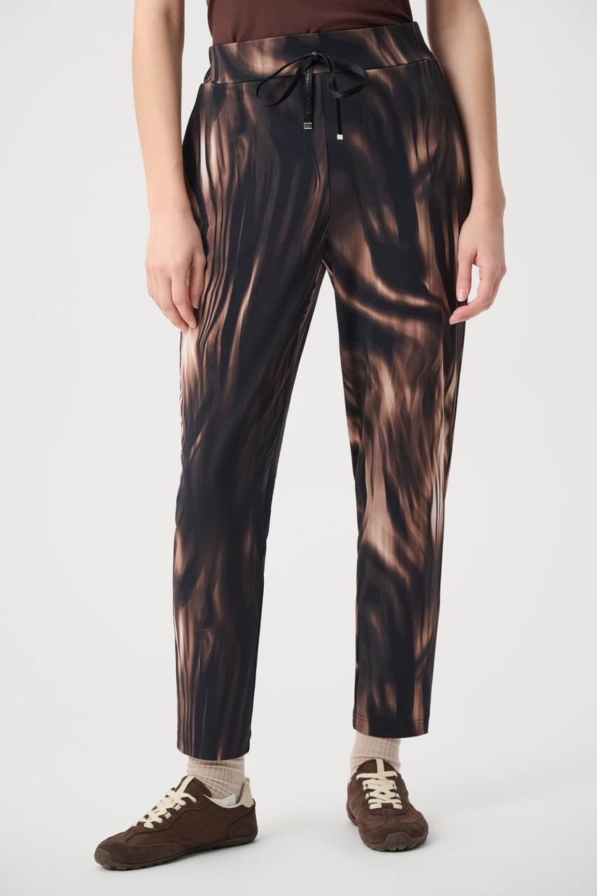 JOSEPH RIBKOFF Pant print pull on draw string
