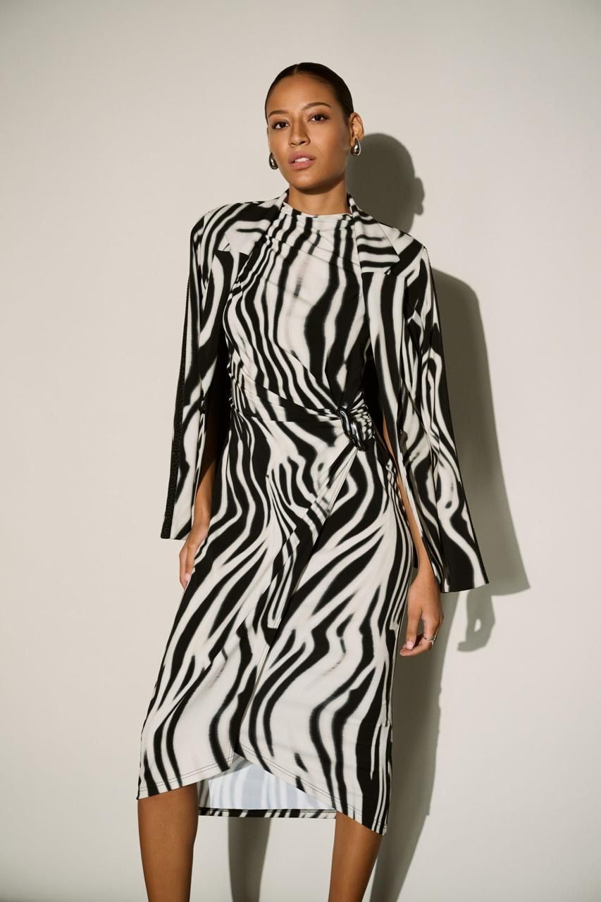 JOSEPH RIBKOFF Blazer zebra print