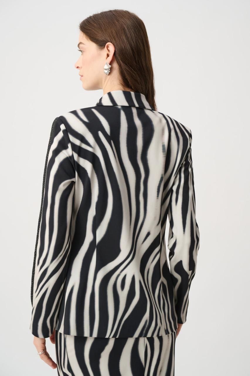 JOSEPH RIBKOFF Blazer zebra print