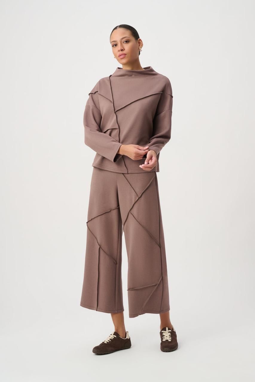 JOSEPH RIBKOFF Pant wide leg with embellished seams