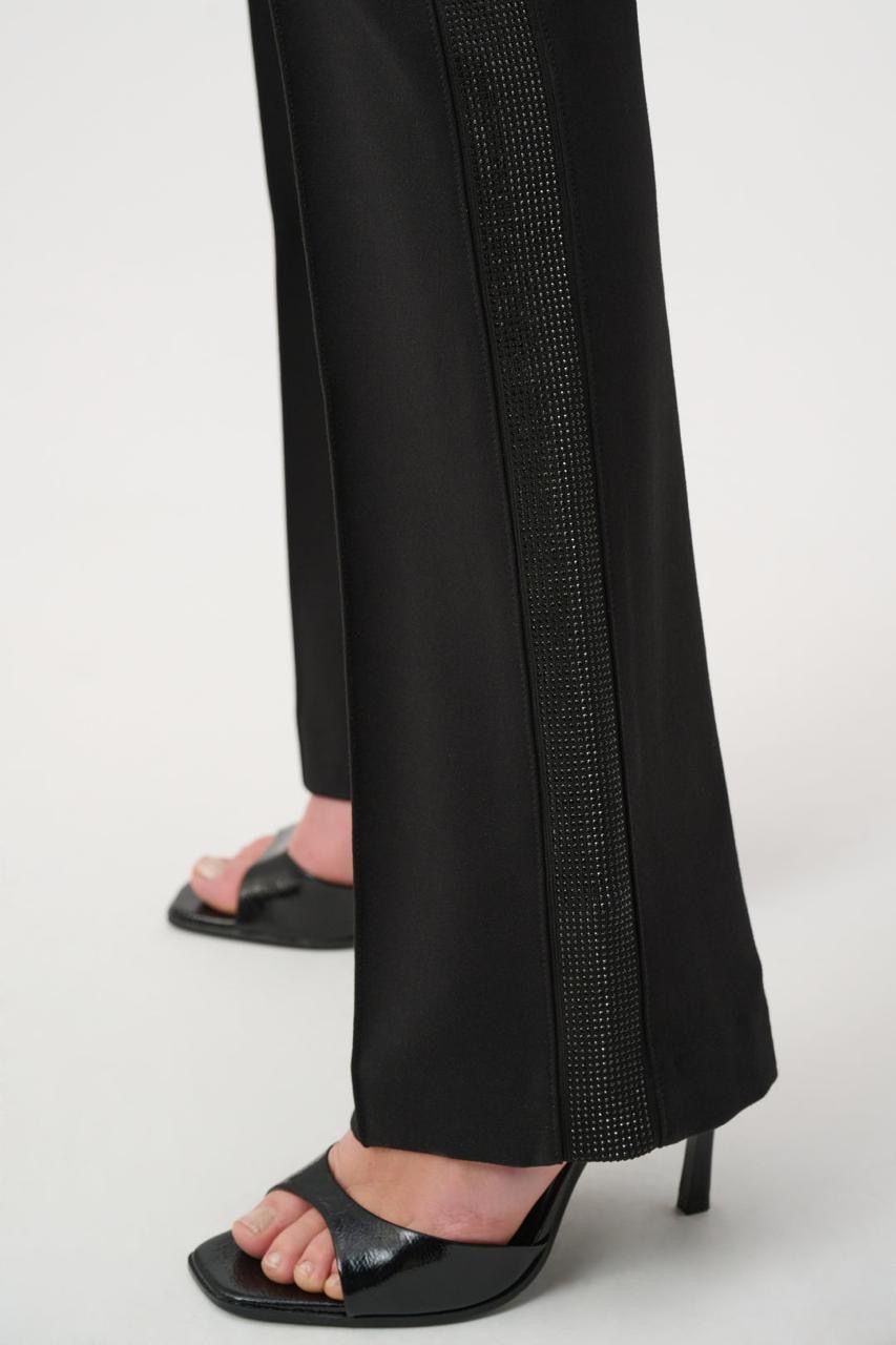 JOSEPH RIBKOFF Pant flared with rhinestones side