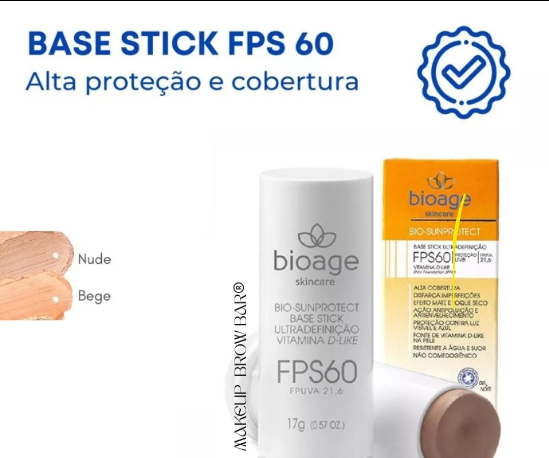 Protetor solar base Stick Ultradefinição Vitamina D - Nude