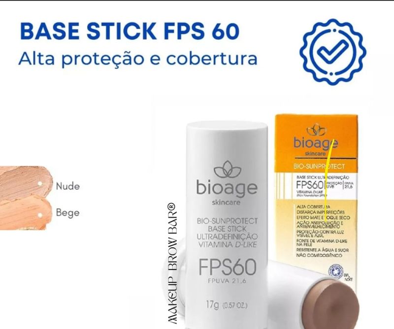 Protetor solar base Stick Ultradefinição Vitamina D - Nude