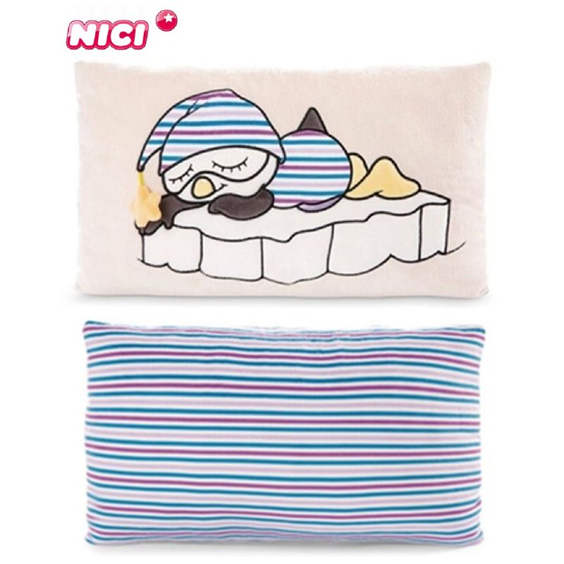 NICI Kissen Pinguin Schlafmütze 43x25cm