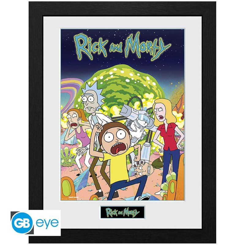 RICK AND MORTY - "Compilation" Bilderrahmen 30x40