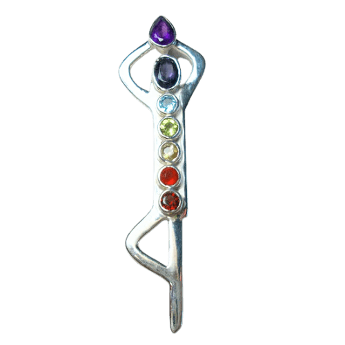 Chakra Yoga Tree Pose Pendant