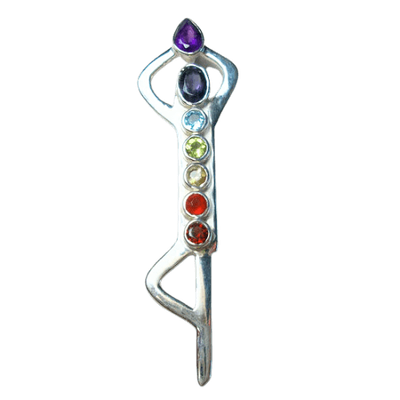 Chakra Yoga Tree Pose Pendant
